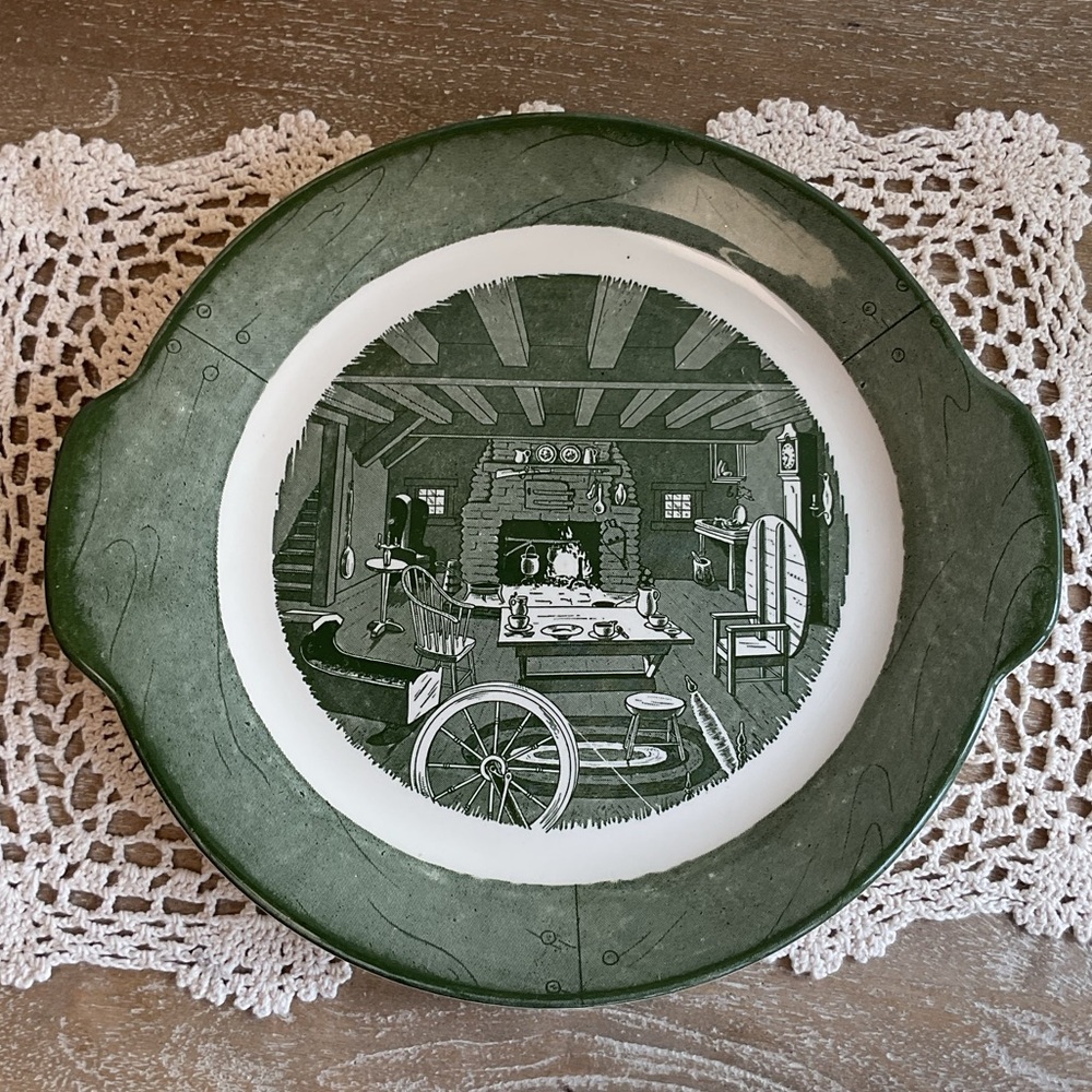 Vintage Colonial Homestead by Royal serving platter